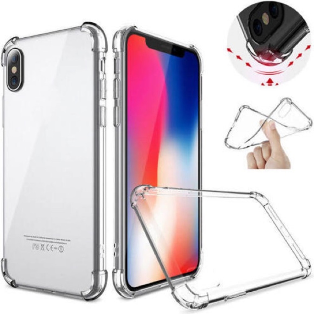 For Apple iPhone X Clear TPU Bumper Case